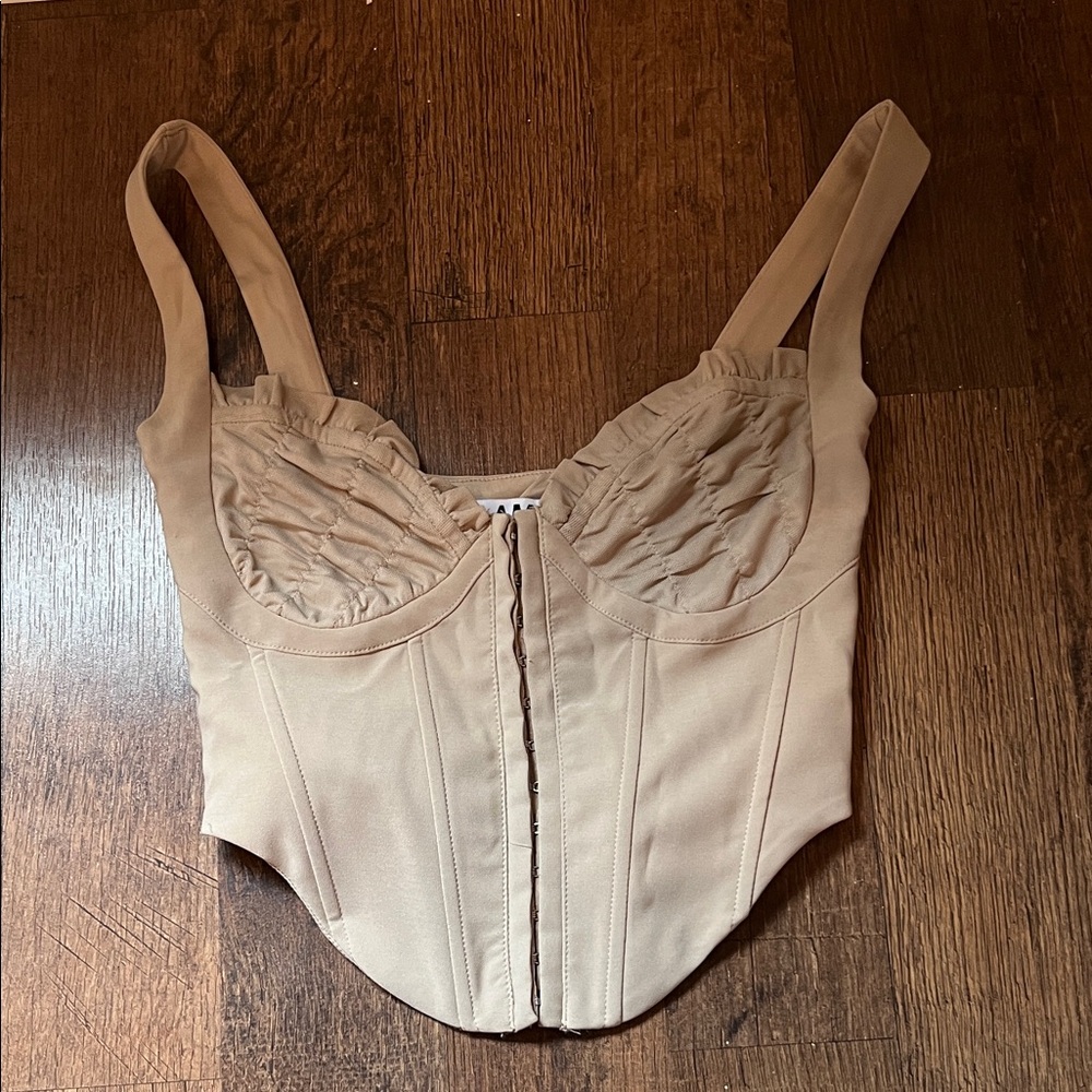 I.AM.GIA Beige Corset Top